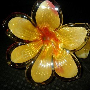 Lily art glass Handblown